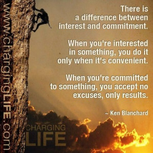 Interest, or commitment?