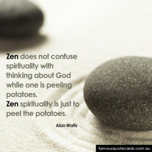 Quotecard Zen Potato Quote Card