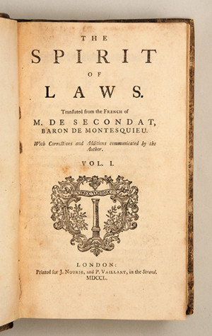 Montesquieu Spirit Of The Laws The spirit of laws.