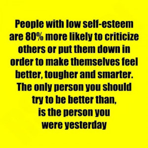 Peoplewith low self-esteem