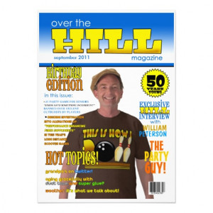 Over the Hill 50th Birthday Invitations