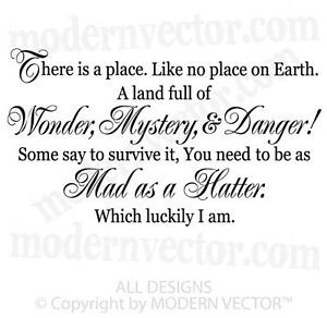 ebayimg.com/t/Alice-Wonderland-Quote-Vinyl-Wall-Decal-MAD-HATTER ...