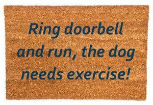 Doormat Quotes Doorbell doormat