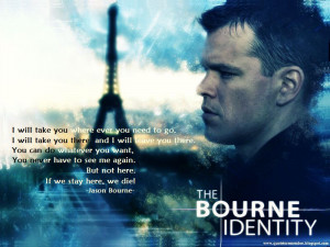 Jason Bourne then fixed things and when he was able to, he was able to ...