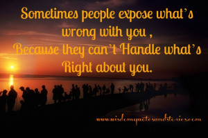 People Expose What’s Wrong with You