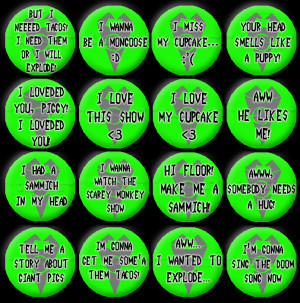 Gir Quotes Buttons by Fangirls-Trilogy