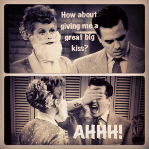 Both Ricky and Desi loved the feminine Lucy. Ha ha!