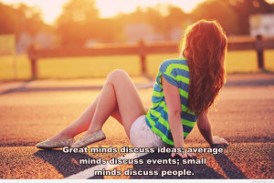 Great minds…abut great minds about a summer image!
