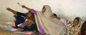 Interactive radio programs supplement Somali students’ education.