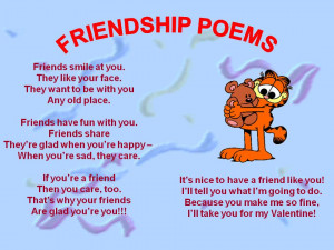 friendship poems for kids