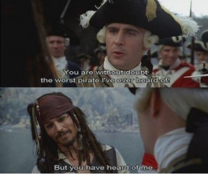 Pirates of the Caribbean- movie quote