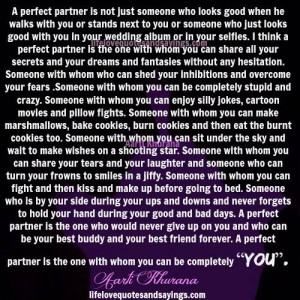 Perfect Partners Can Be Imperfect ..