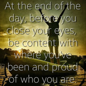 be proud of who you are.
