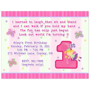... Fun at One Birthday Party Invitation, Girl First Birthday Invitation