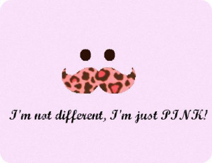 cool, mustache, pink
