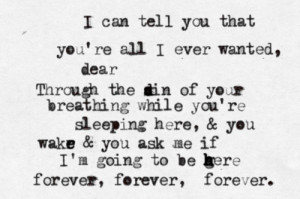 quote-a-lyric:The Airborne Toxic Event - All I Ever WantedSubmitted by ...