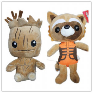 2X-Guardians-of-the-Galaxy-Rocket-Raccoon-I-am-Groot-Plush-Toy-Stuffed ...