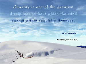 Thought For The Day ( CHASTITY )