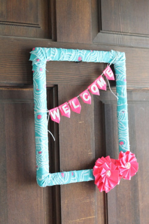 Duct Tape Flowers Wreath for Summer