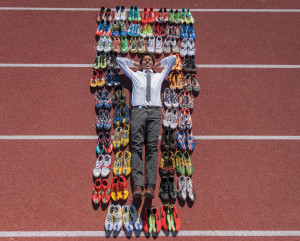 La Verne Magazine » A runner with 54 shoes