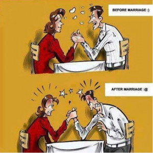 Before and after marriage