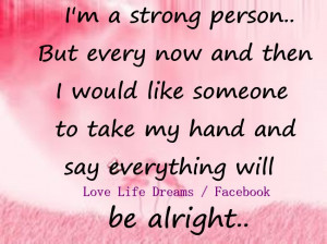 strong person...
