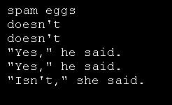 Chart For Single Quotes Double