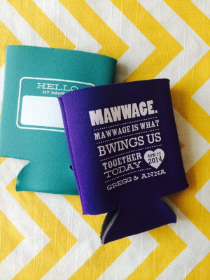 Funny Movie Quote Wedding Koozies Marriage is by RookDesignCo