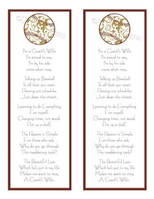 Coach's Wife Poem Printable by SouthernGypsySoul on Etsy, $6.00 ...
