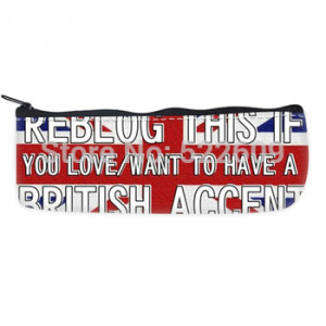 Personalized British Flag Quotes Pencil Case Excellent Design