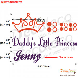 daddy s little princess with custom name $ 38 daddy s little princess ...