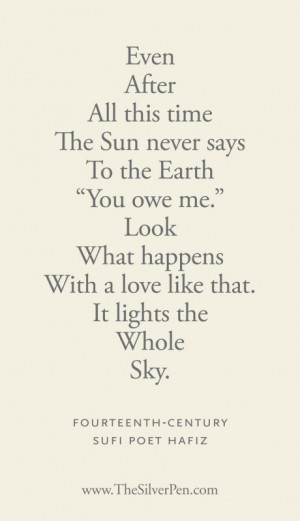 ... poems tagged with even after hafiz silver lining sufi poet hafiz