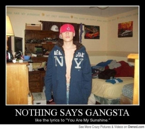 funny image, gangster, gangsta, demotivational, thug, fake
