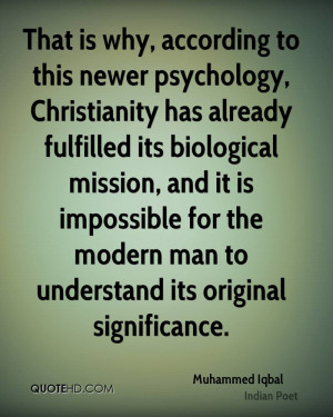 That is why, according to this newer psychology, Christianity has ...