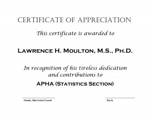 Example Certificate of Appreciation by kiw17056