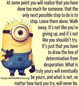 At some point you will realize