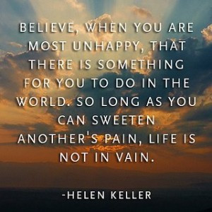 Motivational Quote by Helen Keller