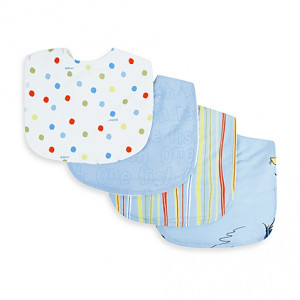 Dr. Seuss™ by Trend Lab® One Fish Two Fish Bib (Set of 4)