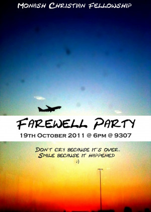 Farewell party 2011 semester 2