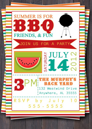 ... Bbq Invitations, Bbq Birthday, This Summer, Invitations Idea, Summer