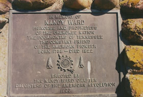 Leading figure of the southeastern Cherokee, Nanye-hi, or Nancy Ward ...