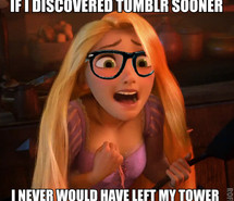 disney, funny, left, rapunzel, tangled, tower