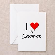 Love My Seaman Greeting Cards (Pk of 10) for