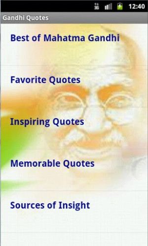 View bigger - Gandhi Quotes for Android screenshot
