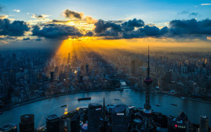 Shanghai China Sunset