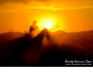 Cowboy Sunset Horse Images