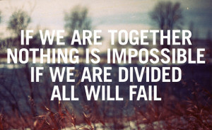 divided, fail, impossible, impossible is nothing, life quote, life ...