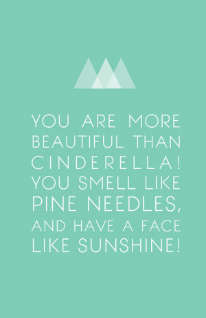 More Beautiful than Cinderella - Bridesmaids Quote