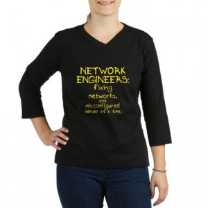Computers Gifts > Computers Tops > network-engineers-dk 3/4 Sleeve T ...