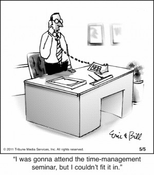 time management cartoon